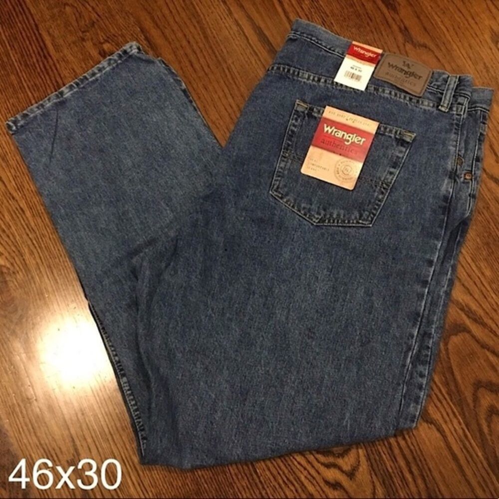 WRANGLER Mens Straight Leg Jeans 46 x 30 NWT - Picture 7 of 7